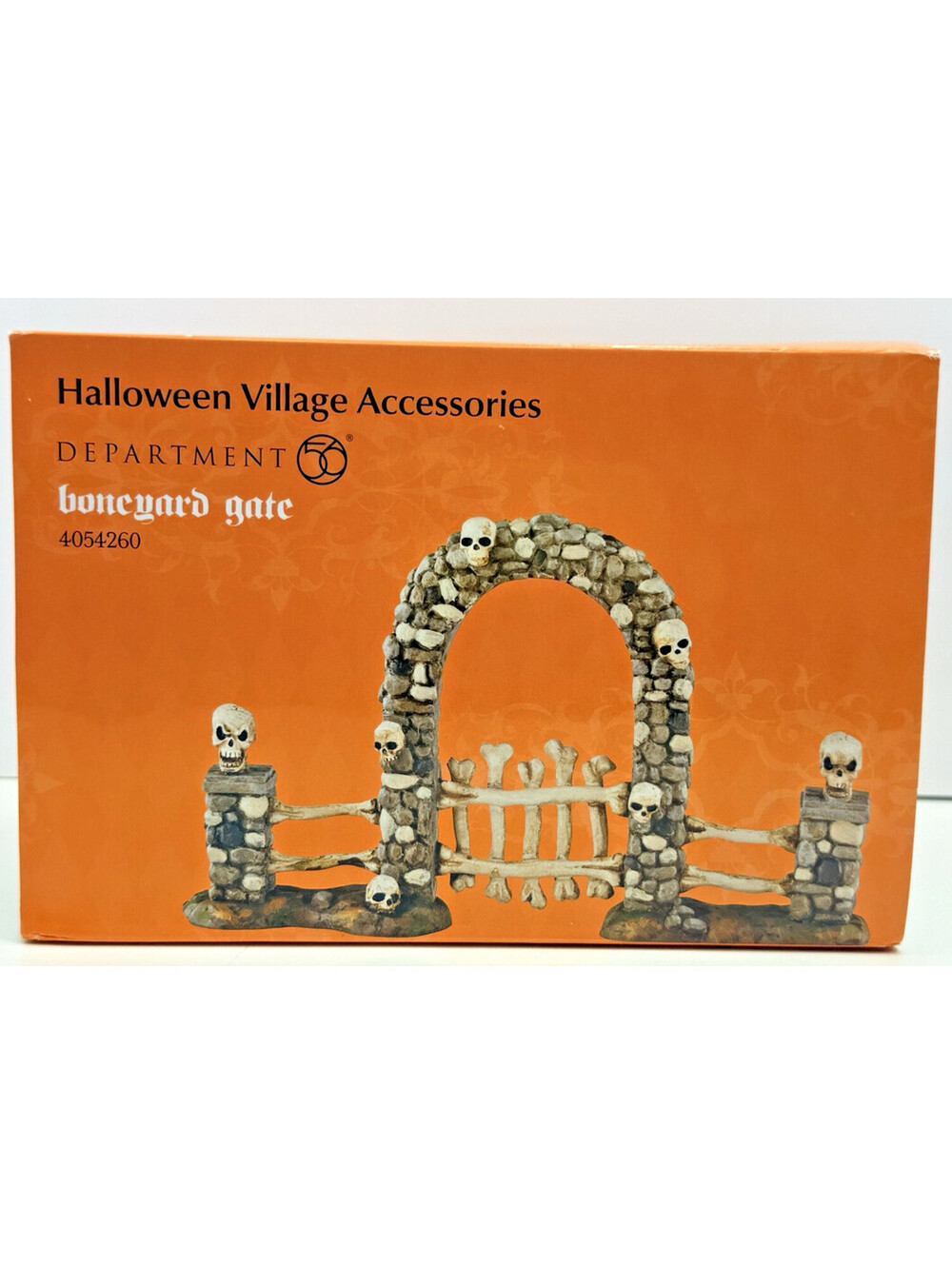 Dept 56 Halloween Village Boneyard Gate Cemetery Accessory 2016 #4054260
